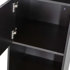 Wohnen Wohnwände<Moderne Schrankwand in Schwarz - Niwidus (fünfteilig)