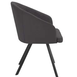 Wohnen Stühle<Moderne Tischsessel halbrund in Grau - Cianova (2er Set)