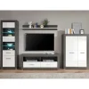 Wohnen Wohnwände<Moderne TV Anbauwand zweifarbig - Istensa (vierteilig)
