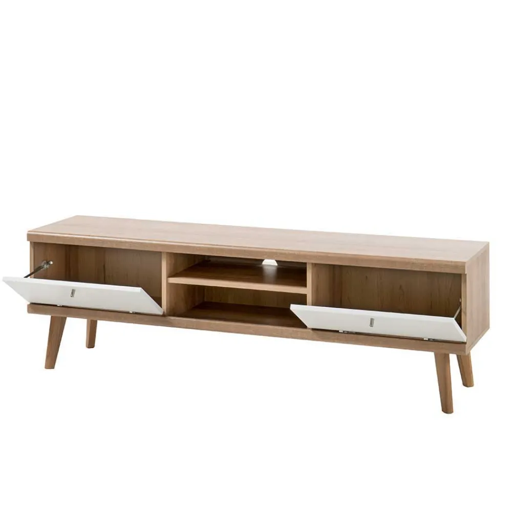 Wohnen Wohnwände<Moderne Wohnmöbel Kombi in Weiß - Cablos (fünfteilig)