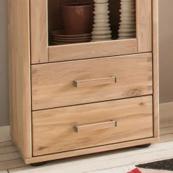 Wohnen Wohnwände<Moderne Wohnwand aus Holz - Dulciana (vierteilig)