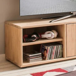 Wohnen Wohnwände<Moderne Wohnwand aus Holz - Dulciana (vierteilig)