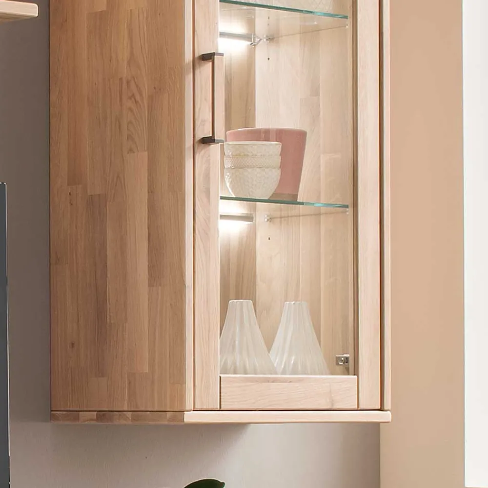 Wohnen Wohnwände<Moderne Wohnwand aus Holz - Dulciana (vierteilig)