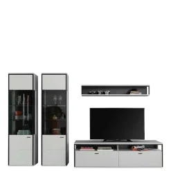 Wohnen Wohnwände<Moderne Wohnwand-Möbel im Set - Loazin (vierteilig)