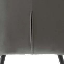 Wohnen Stühle<Moderner Armlehnenstuhl in Grau & Schwarz - Sazilo (2er Set)