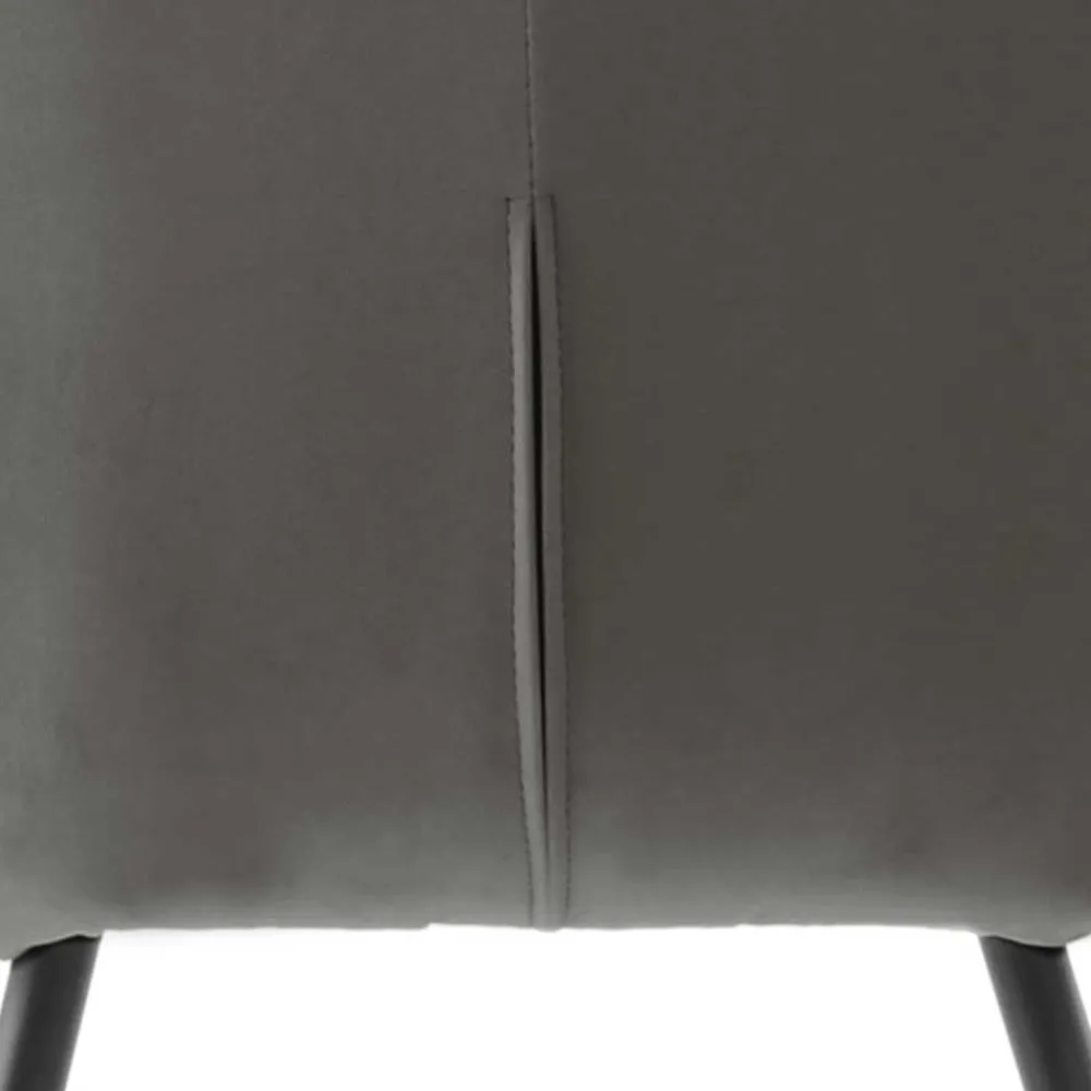 Wohnen Stühle<Moderner Armlehnenstuhl in Grau & Schwarz - Sazilo (2er Set)
