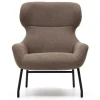 Wohnen Sessel<Moderner Chenille Sessel in Hellbraun - Mosso