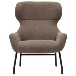 Wohnen Sessel<Moderner Chenille Sessel in Hellbraun - Mosso