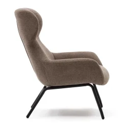 Wohnen Sessel<Moderner Chenille Sessel in Hellbraun - Mosso