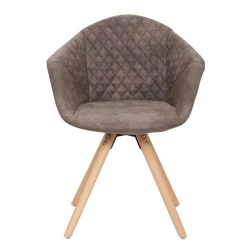 Wohnen Stühle<Moderner Esstisch Sessel in Taupe - Gozos (2er Set)