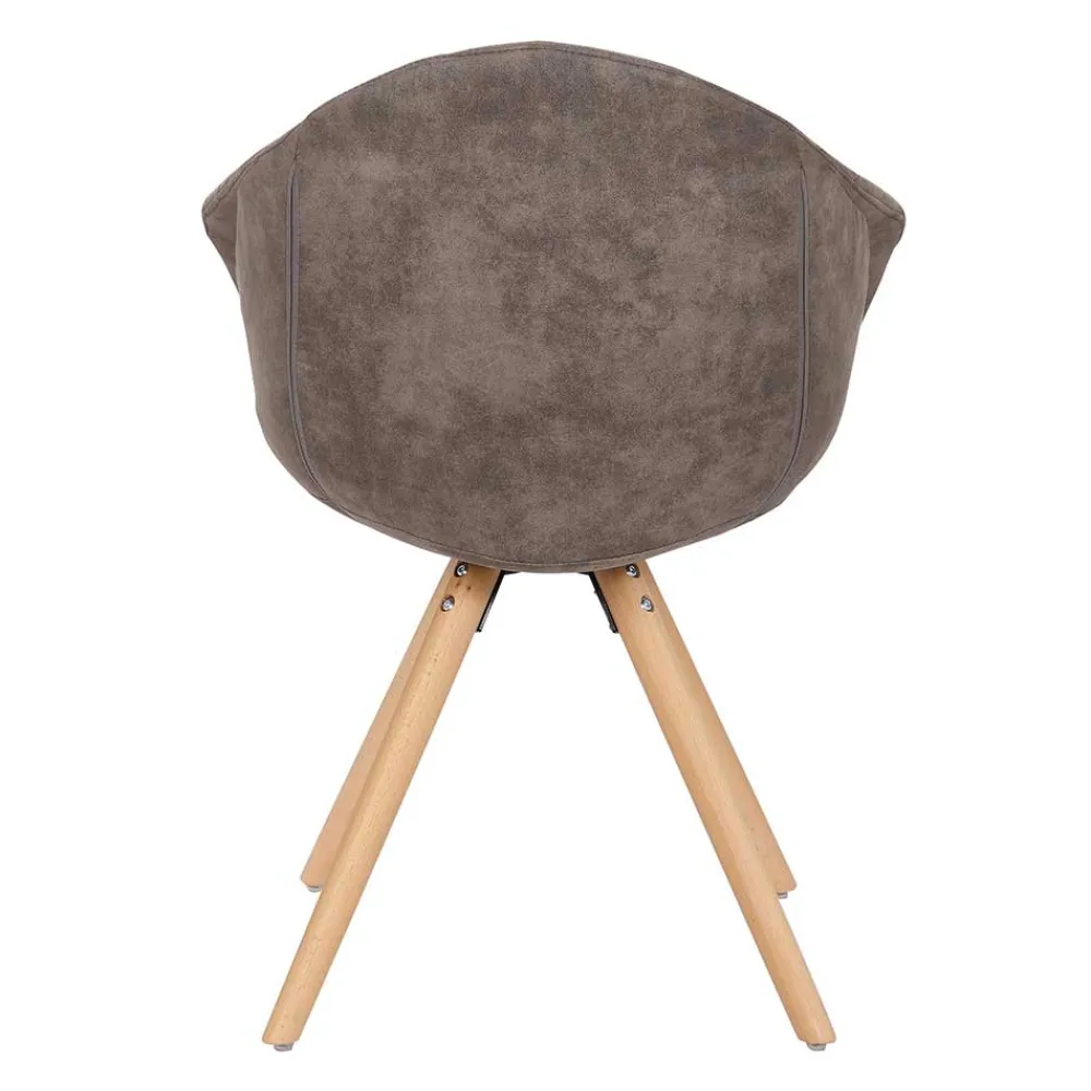 Wohnen Stühle<Moderner Esstisch Sessel in Taupe - Gozos (2er Set)