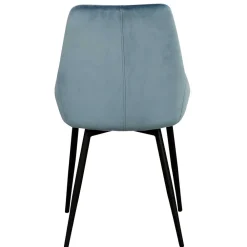 Wohnen Stühle<Moderner Esstischstuhl in Blau Samt - Elisa (2er Set)