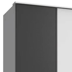 Wohnen Kleiderschränke<Moderner Kleiderschrank in Weiß mit Dunkelgrau - Vanila