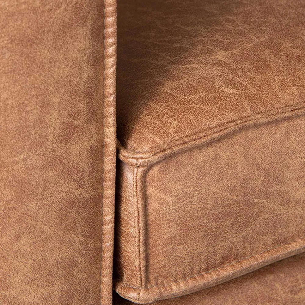 Wohnen Sessel<Moderner Ledersessel in Cognac Braun - Lavencia
