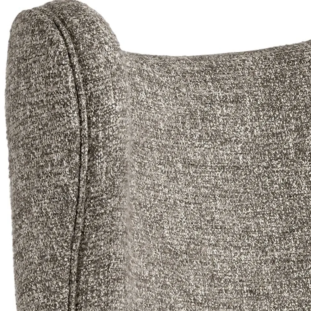 Wohnen Sessel<Moderner Ohrensessel in Beigegrau Boucle - Curemo