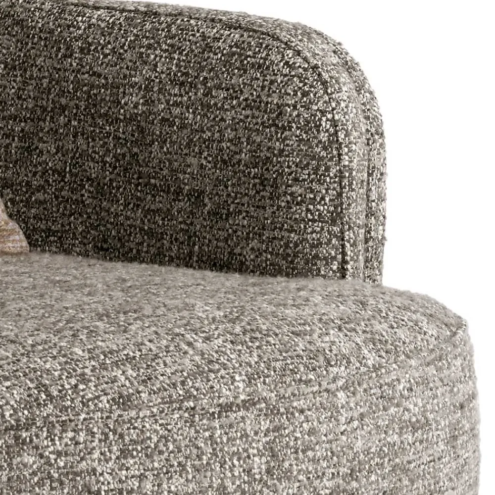 Wohnen Sessel<Moderner Ohrensessel in Beigegrau Boucle - Curemo