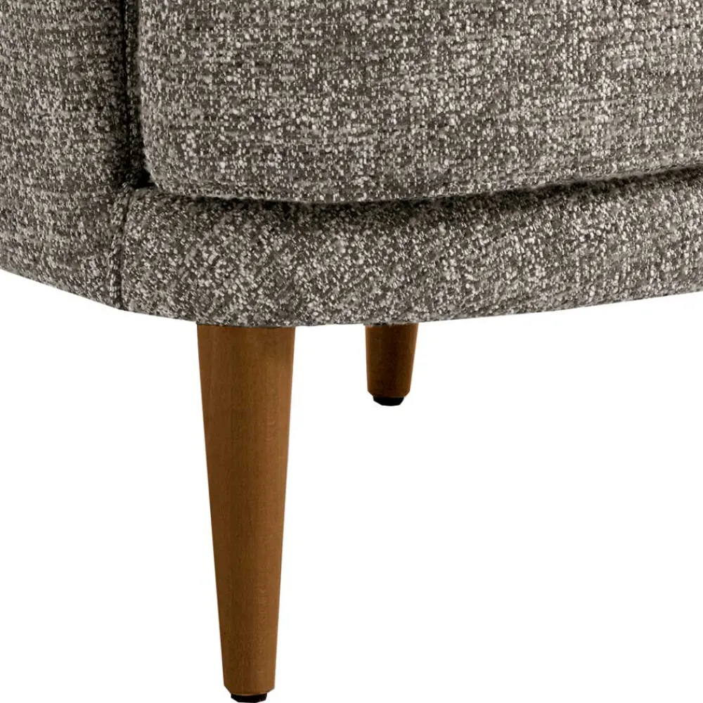 Wohnen Sessel<Moderner Ohrensessel in Beigegrau Boucle - Curemo