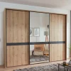 Wohnen Kleiderschränke<Moderner Schwebetürenschrank mit Spiegel - Ulapos
