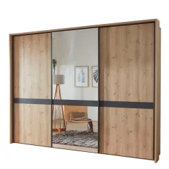 Wohnen Kleiderschränke<Moderner Schwebetürenschrank mit Spiegel - Ulapos