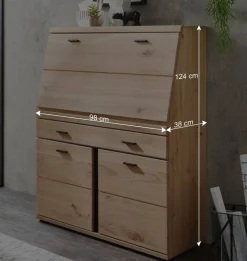 Wohnen Highboards<Moderner Sekretär teilmassiv - Mattadore