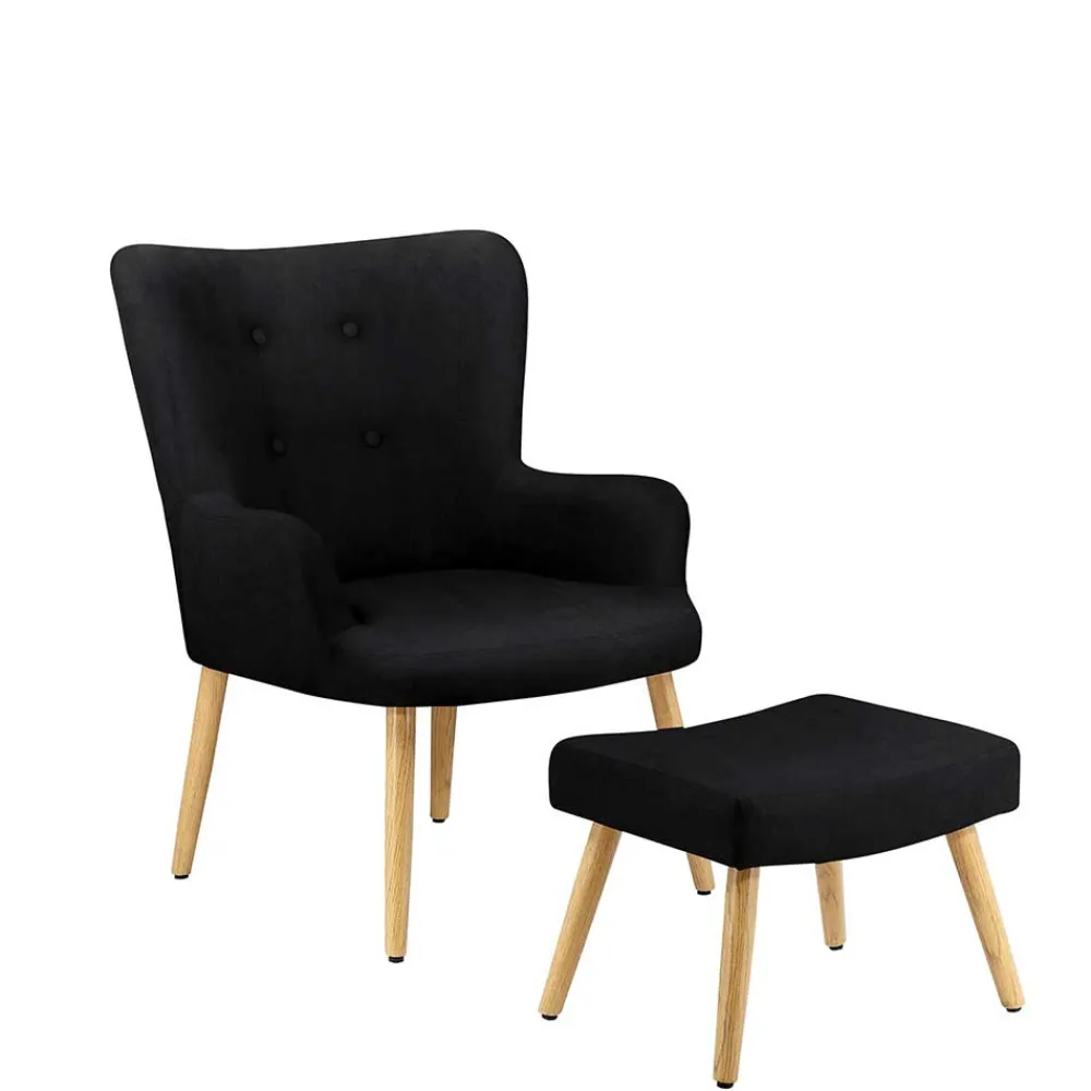 Wohnen Sessel<Moderner Sessel mit Hocker - Daylight (zweiteilig)