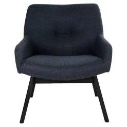 Wohnen Sessel<Moderner Sessel mit Strukturstoff in Grau - Mialano