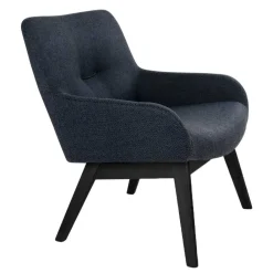 Wohnen Sessel<Moderner Sessel mit Strukturstoff in Grau - Mialano