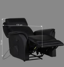 Wohnen Sessel<Moderner TV Massagesessel in Schwarz - Bogor