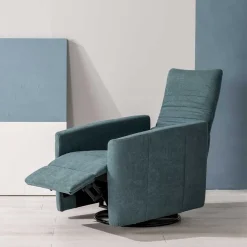 Wohnen Sessel<Moderner TV Sessel in Petrol Blau - Edoro