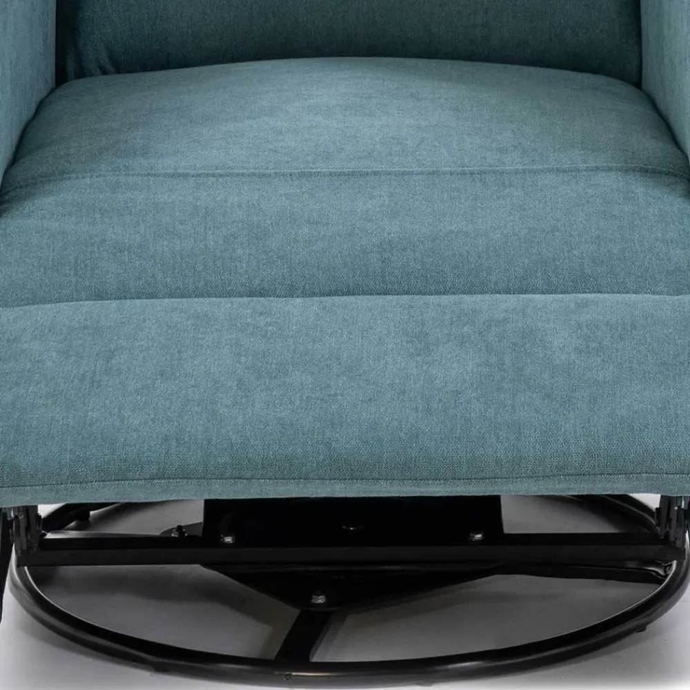 Wohnen Sessel<Moderner TV Sessel in Petrol Blau - Edoro