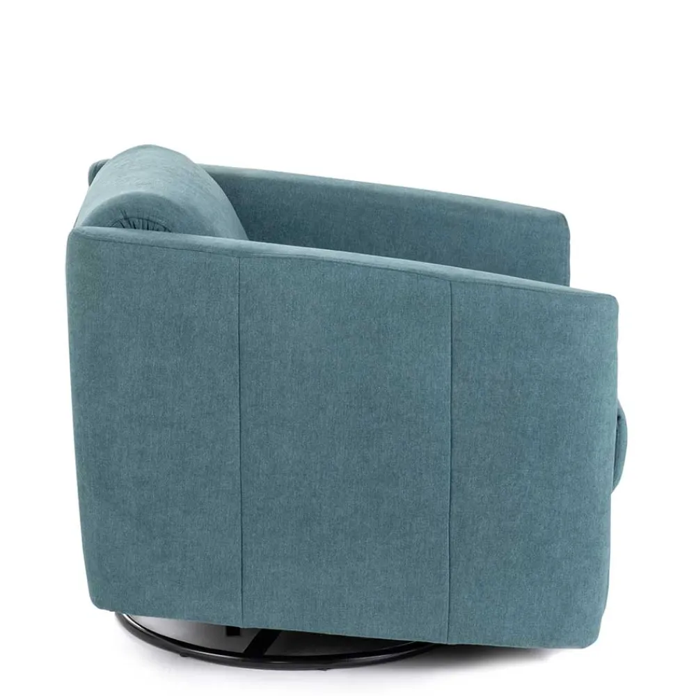 Wohnen Sessel<Moderner TV Sessel in Petrol Blau - Edoro