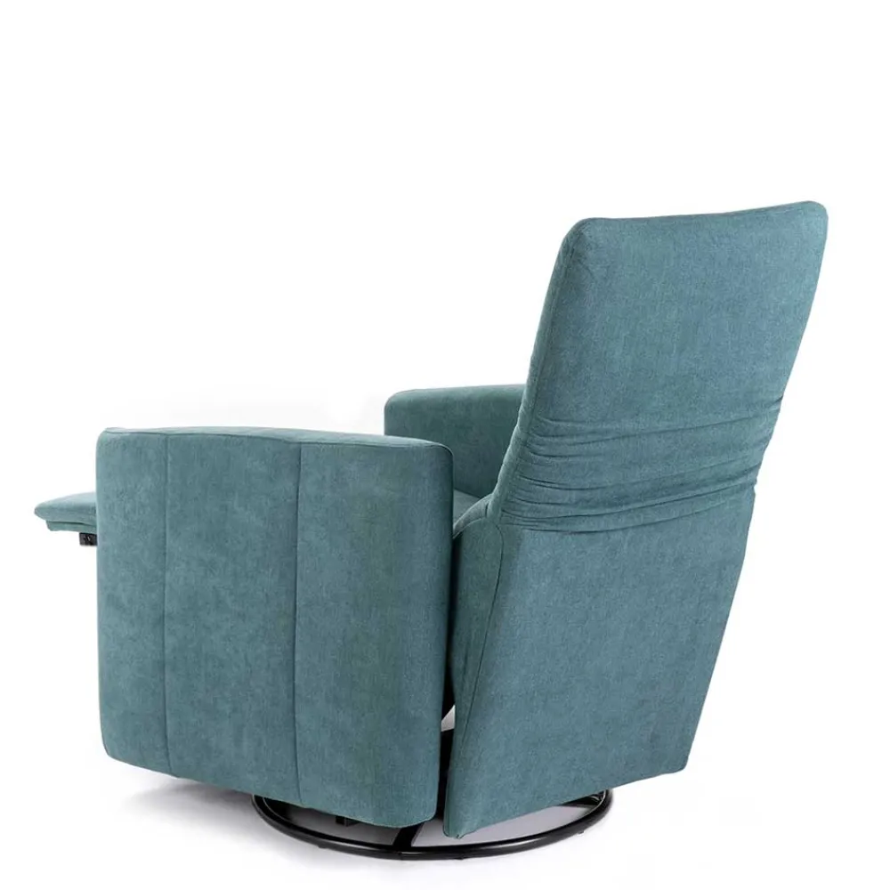 Wohnen Sessel<Moderner TV Sessel in Petrol Blau - Edoro