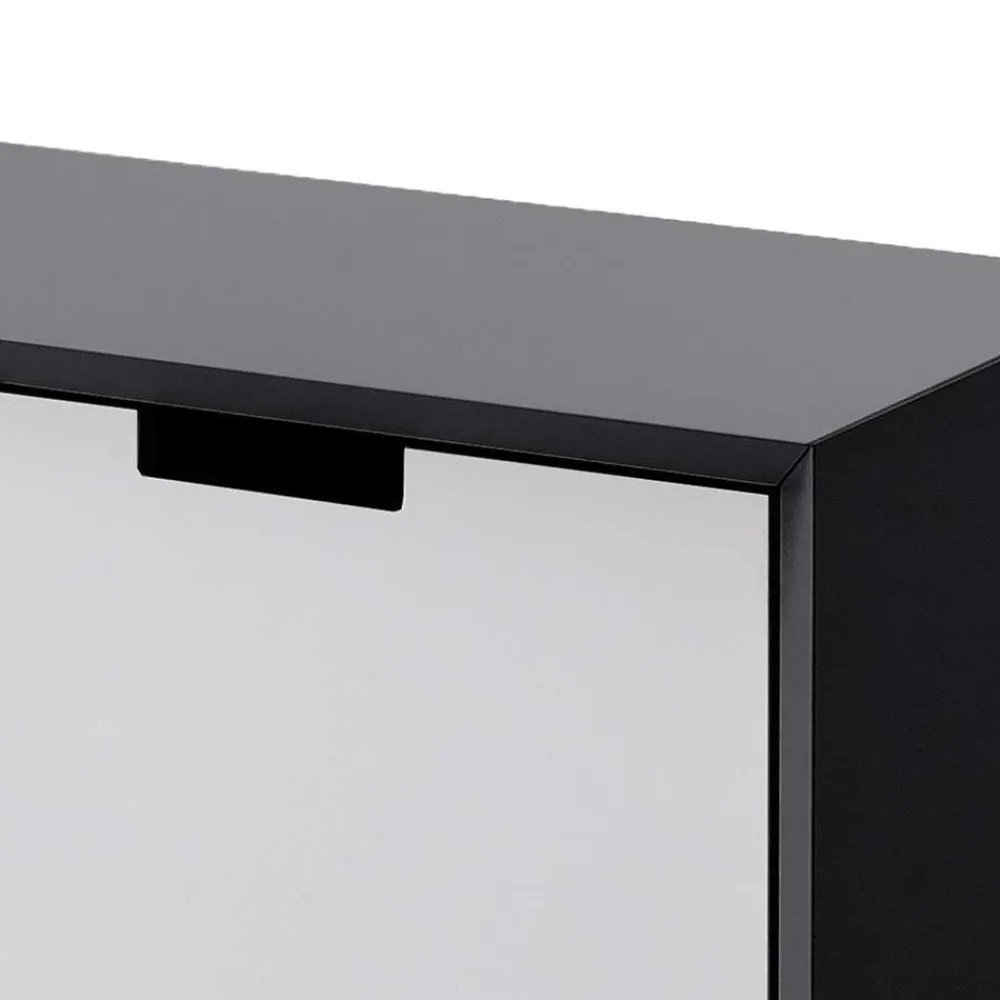 Wohnen Tv & Hifi-Möbel|Lowboards<Moderner TV Unterschrank in Weiß & Grau - Vadids