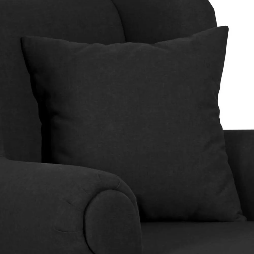 Wohnen Sessel<Moderner XXL Ohrensessel in Schwarz - Halolas