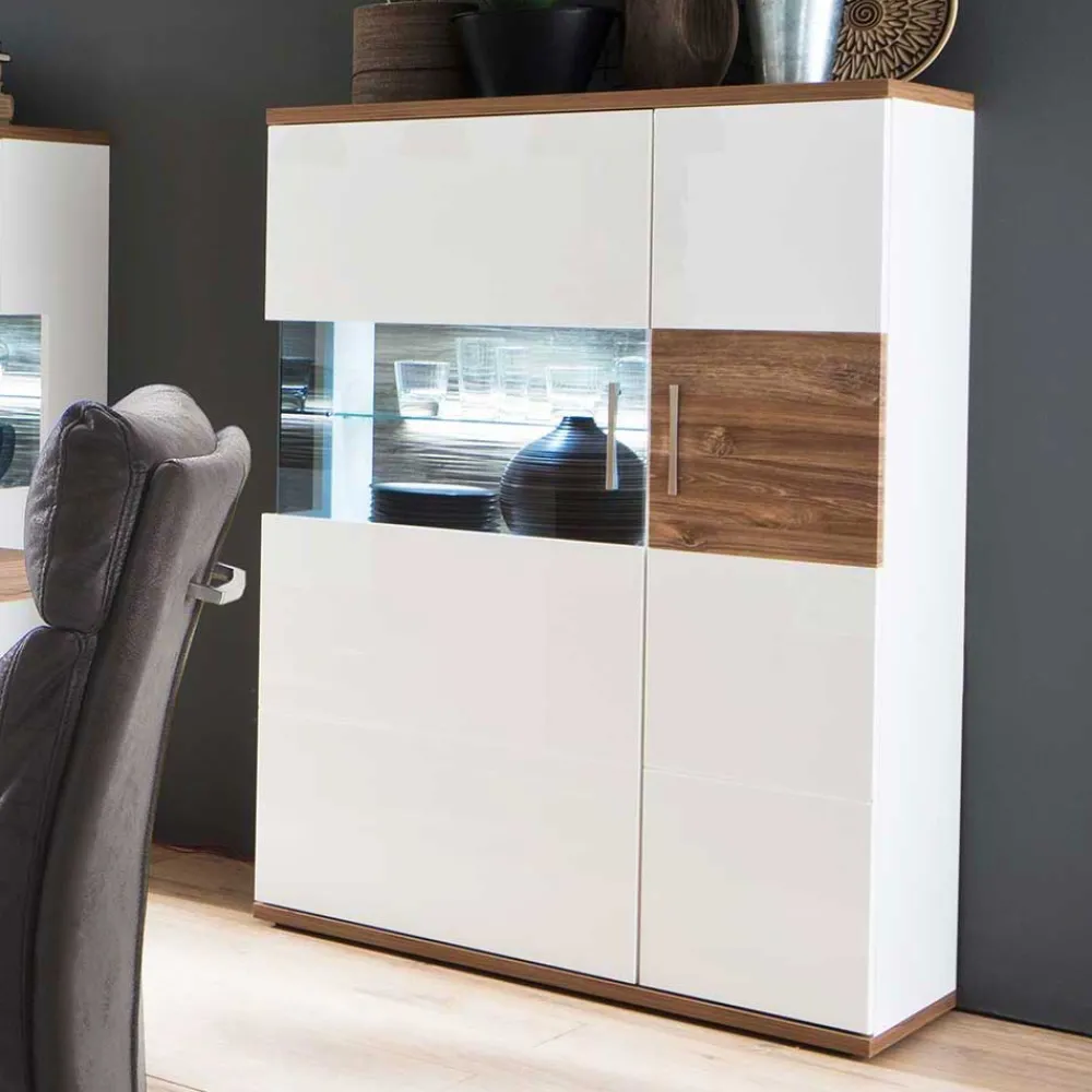 Wohnen Highboards<Modernes Highboard in Hochglanz - Icadro