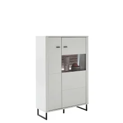 Wohnen Highboards|Vitrinen<Modernes Highboard mit Glaseinsatz - Varzino
