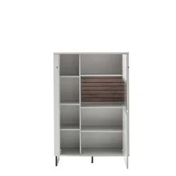 Wohnen Highboards|Vitrinen<Modernes Highboard mit Glaseinsatz - Varzino