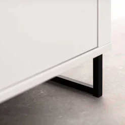 Wohnen Highboards|Vitrinen<Modernes Highboard mit Glaseinsatz - Varzino