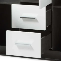 Wohnen Highboards<Modernes Hochglanz Highboard in Weiß - Istensa