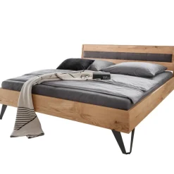Wohnen Betten<Modernes Holzbett in Wildeichefarben - Dizamora