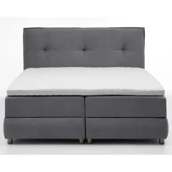 Wohnen Betten<Modernes Stauraum-Boxspringbett in Anthrazit - Zavagossa