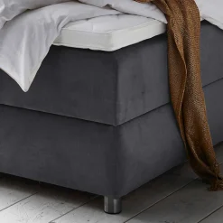 Wohnen Betten<Modernes Stauraum-Boxspringbett in Anthrazit - Zavagossa