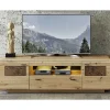 Wohnen Tv & Hifi-Möbel|Lowboards<Modernes TV Lowboard in Holzoptik Wildeiche - Iniaco