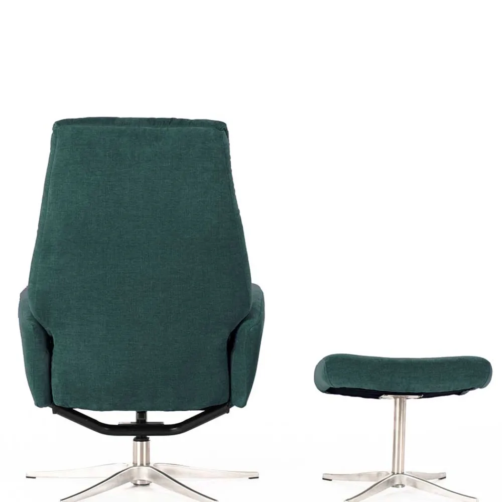Wohnen Sessel<Modernes TV Sessel Set mit Fußhocker - Trapani (zweiteilig)