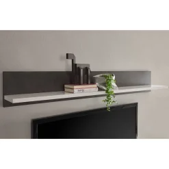 Wohnen Wohnwände<Modernes Wohnmöbel Set zweifarbig - Istensa (vierteilig)