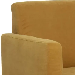 Wohnen Sessel<Modern-kantiger Sessel in Gelb und Buche - Crasting