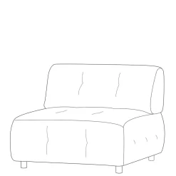 Wohnen Sofas<Modulares Sofa - Element in Mauve Cord - Samorah