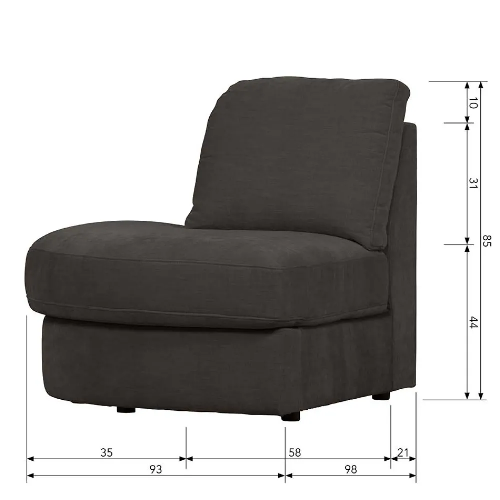 Wohnen Sofas<Modulsofa Abschluss-Element links gerundet - Jilatov
