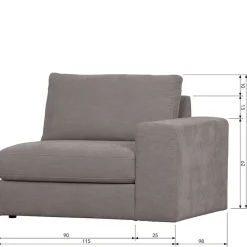 Wohnen Sofas<Modulsofa Kombi aus zwei Elementen - Gregg