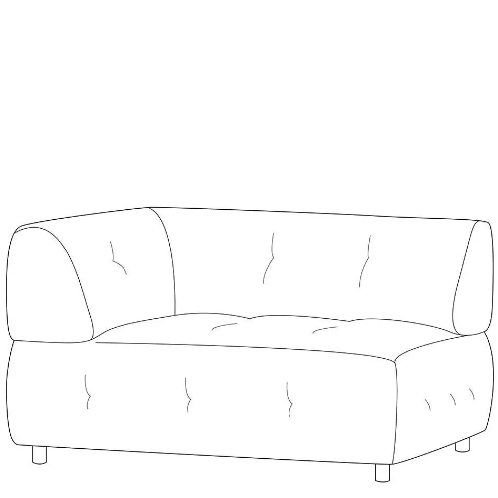 Wohnen Sofas<Modulsofa 1-Sitzer Ecke links in modernem Design - Brasso